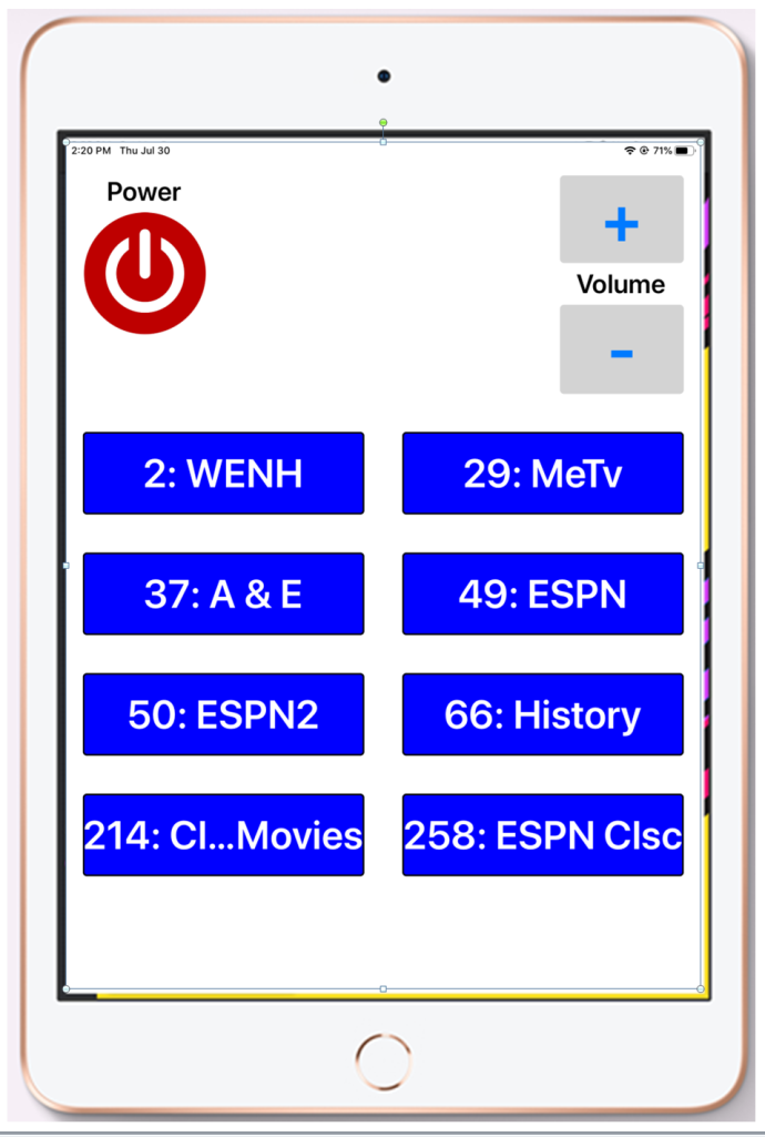 Proposed remote design